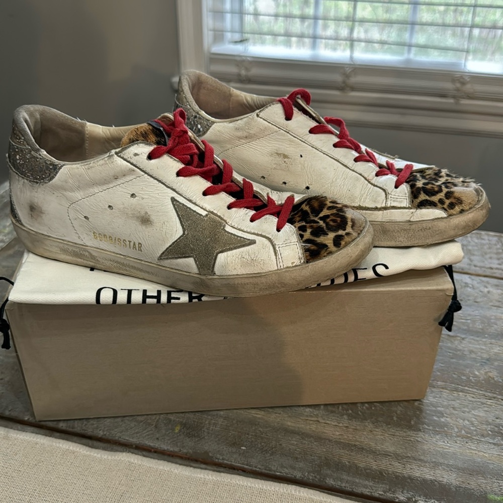 Authentic Golden Goode Leopard Sneakers